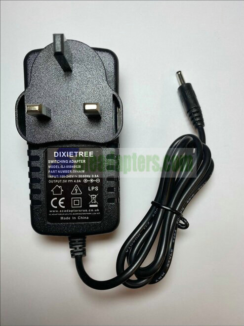 Replacement for 5V 2.6A Mains AC-DC Switching Adaptor Power Supply Charger 3.5mm Replacement for 5V 2.6A Mains AC-DC Switching Adaptor Power Supply Charger 3.5mm