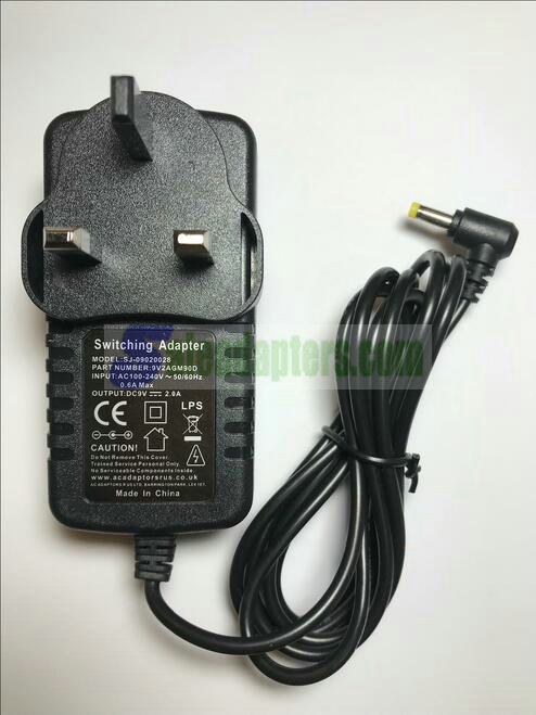 9V 1A Tesco Technika Portable DVD Player Mains AC-DC Power Adaptor Charger UK 9V 1A Tesco Technika Portable DVD Player Mains AC-DC Power Adaptor Charger UK